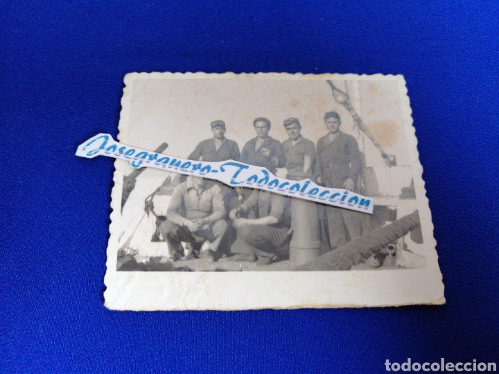 Antique Photography: TRABAJADORES CON EL MONO DE TRABAJO FOTOGRAFIA ANTIGUA