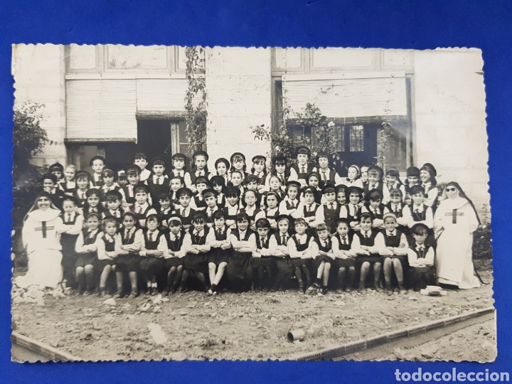 Fotografia antica: Forografia grupal colegio de ni&ntilde;as