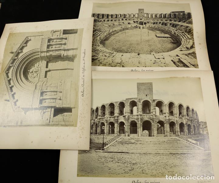 Fotografia antiga: ARLES - FRANCIA. 6 FOTOGRAF&Iacute;AS SIGLO XIX. 21X27,5 CM. SOPORTE CARTULINA: 26X35CM.
