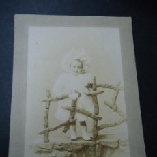 Fotografía antigua: 1890 FOTO ORIGINAL DE J. SELLIER CON DEDICATORIA Y FECHA 1890 MIDE 18,5 X 13 CM FIRMADA EN EL FRENTE. Lote 319443118
