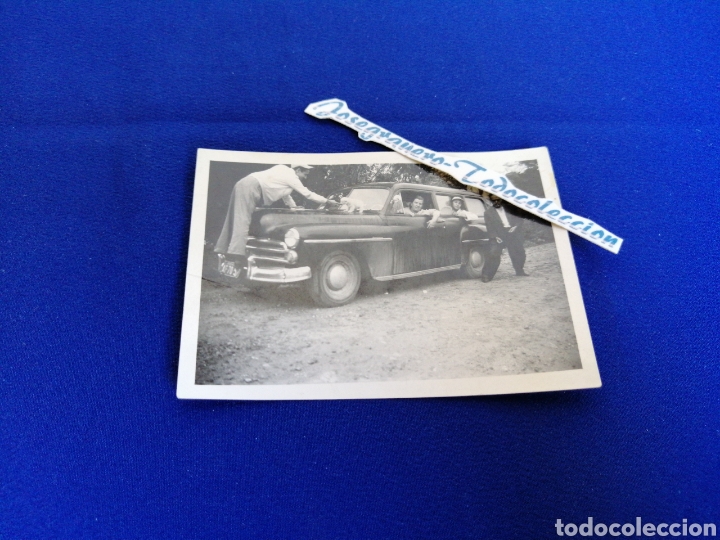 Photographie ancienne: COCHE ANTIGUO CON PERRO FOTOGRAFIA