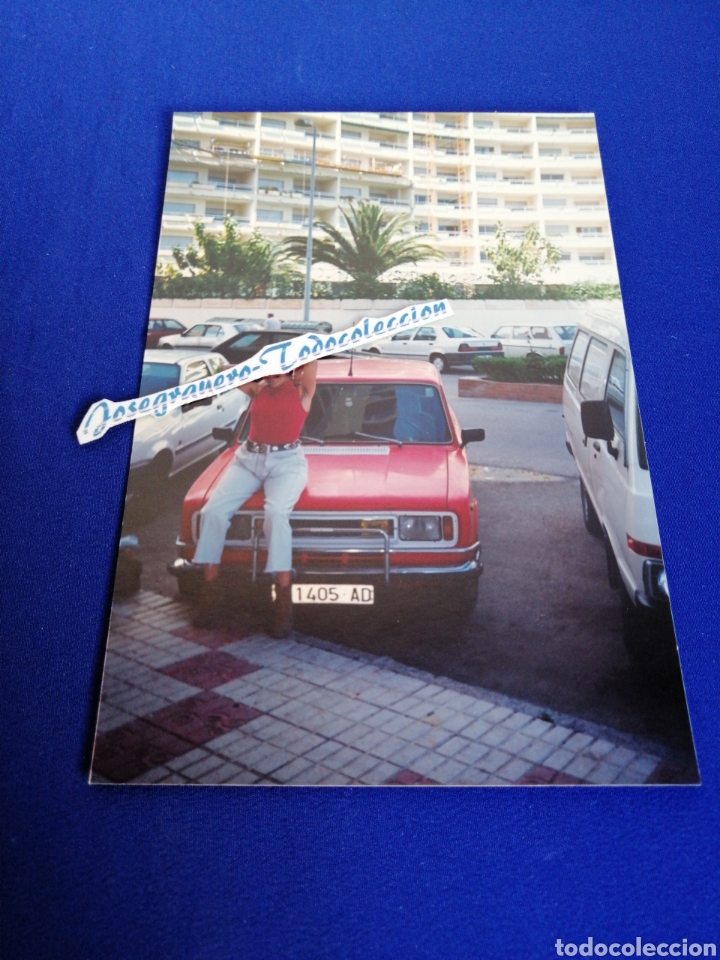 Alte Fotografie: COCHE CON MODELO FOTOGRAFIA