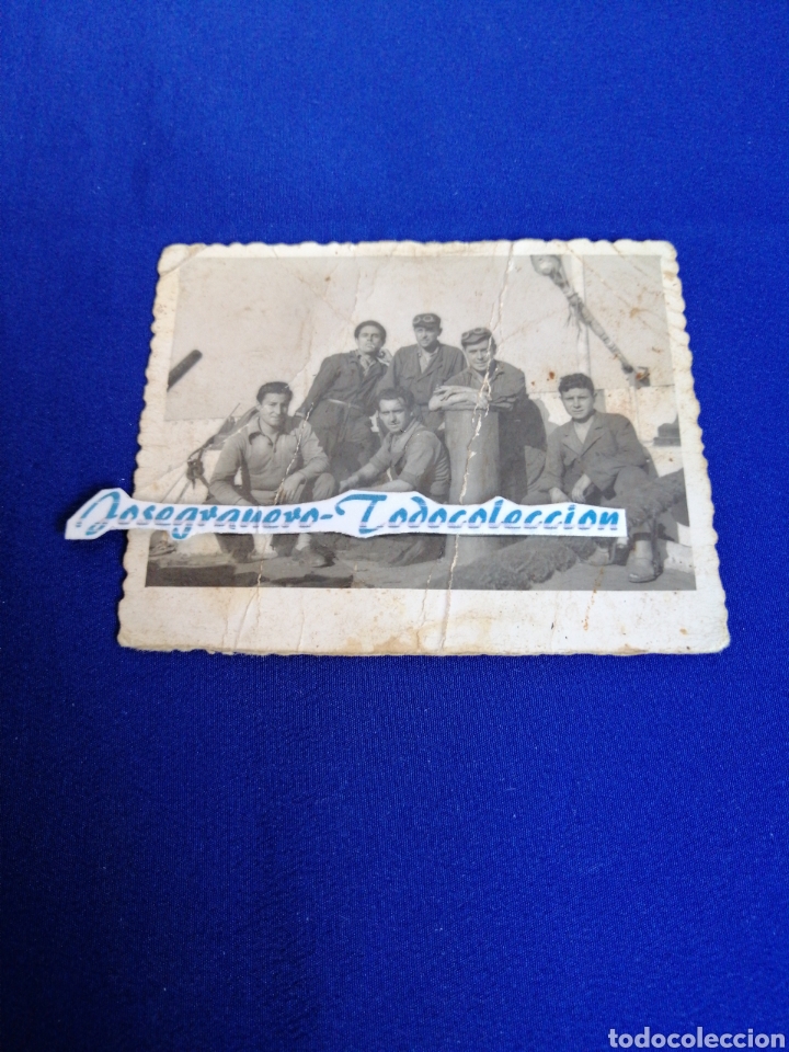 Photographie ancienne: TRABAJADORES EN EL PUERTO FOTOGRAFIA ANTIGUA