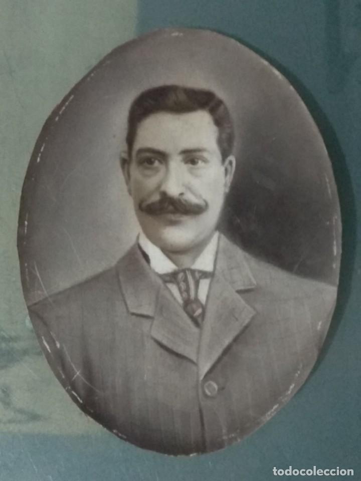 Fotografia antica: FOTO ANTIGUA OVALADA. Sin nombre fot&oacute;grafo.