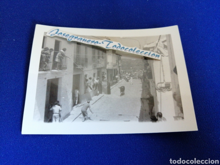 Antique Photography: TORO EN FIESTAS DEL PUEBLO FOTOGRAFIA
