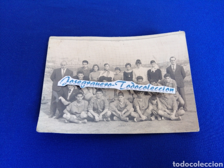 Fotograf&iacute;a antigua: FUTBOLISTAS CON MAESTROS COLEGIO FOTOGRAFIA