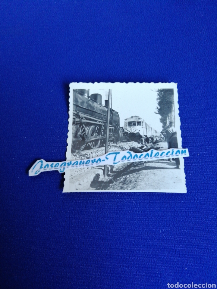 Antique Photography: TREN EN V&Iacute;A FOTOGRAFIA ANTIGUA