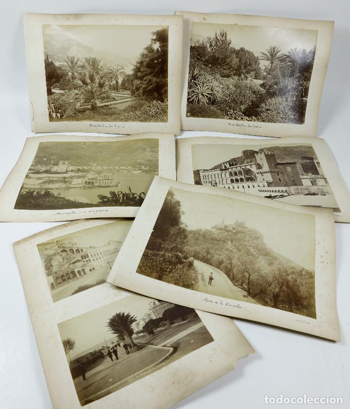 Fotograf&iacute;a antigua: MONTECARLO - 14 FOTOGRAF&Iacute;AS SIGLO XIX. TAMA&Ntilde;O SOPORTE: 26X35CM.