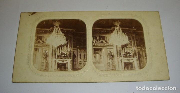 Antique Photography: Antigua fotograf&iacute;a estereosc&oacute;pica de alb&uacute;mina. S.XIX. Salones de Par&iacute;s.
