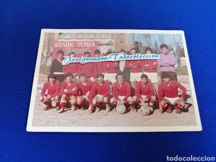Fotografia antica: JUGADORES DE FUTBOL FALLA CUBA-DENIA CAMPEONATO 1972-73 TERCERA COPA PRESIDENTE CERVEZA STAR-TURIA