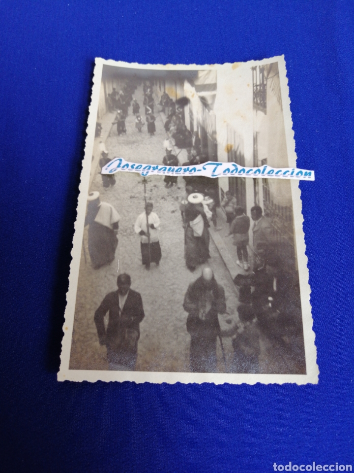 Fotografia antica: GUERRA CIVIL ESPA&Ntilde;OLA PROCESION(PUEBLO DE VALENCIA) FOTOGRAFIA CON SELLO FOTOGR&Aacute;FICO N&ordm; 5