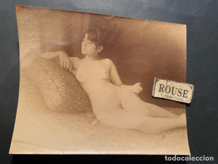 Antique Photography: (M) ANTIGUA FOTOGRAFIA ALBUMINA EROTICA ULTIMO TERCIO S. XIX - ORIGINAL DE LA EPOCA -