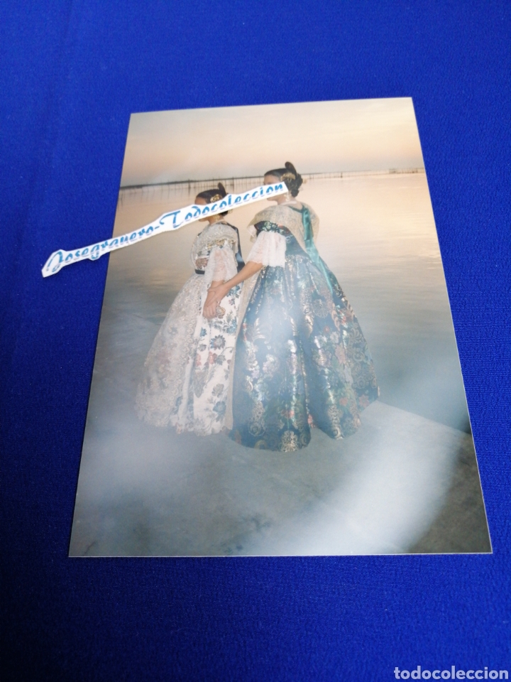 Photographie ancienne: ALBUFERA DE VALENCIA CON FALLERAS MODELOS FOTOGRAFIA