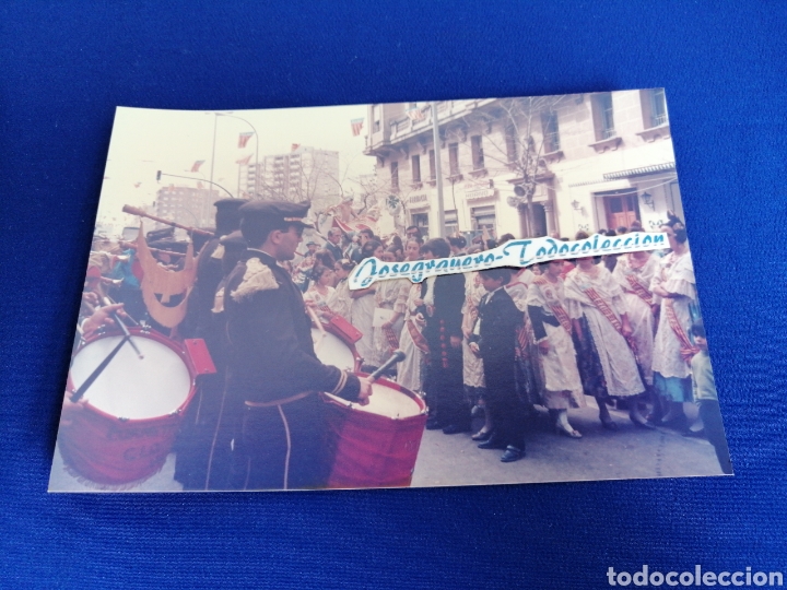 Fotograf&iacute;a antigua: CORNETAS Y TAMBORES BANDA Y FALLERAS FOTOGRAFIA