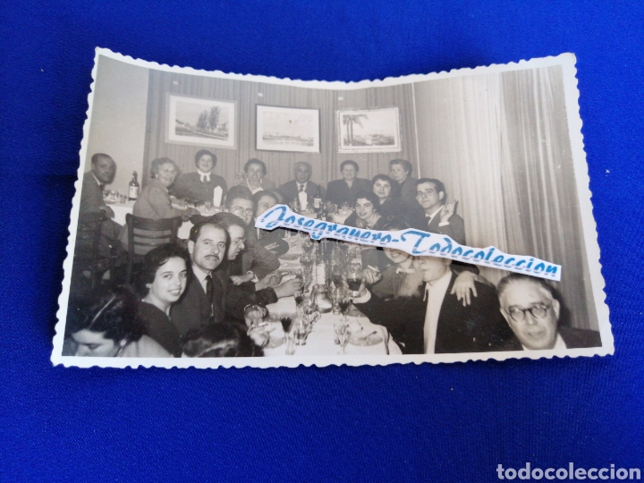 Fotograf&iacute;a antigua: BANQUETE CON MODELOS FOTOGRAFIA ANTIGUA CON SELLO FOT&Oacute;GRAFO