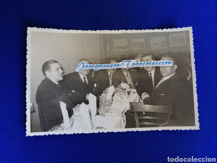 Alte Fotografie: BANQUETE CON MODELOS FOTOGRAFIA ANTIGUA CON SELLO FOT&Oacute;GRAFO