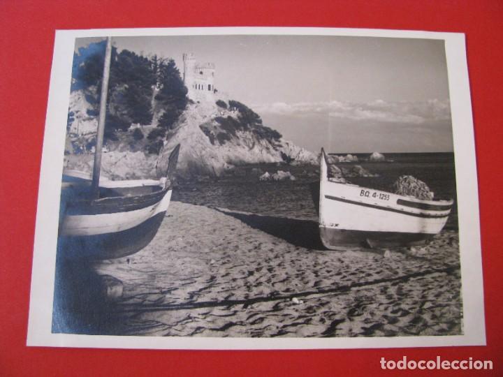 Alte Fotografie: FOTO DE LLORET DEL MAR. CASTELL D'EN PLAJA. 16X12 CM.
