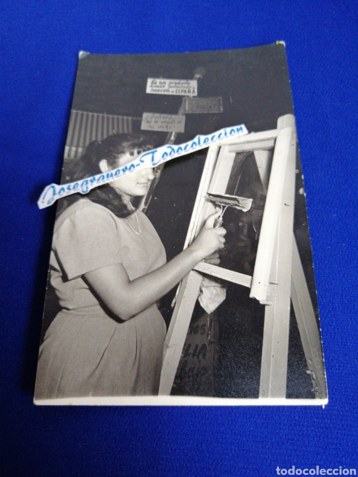 Photographie ancienne: PATENTADO Y FABRICADO EN ESPA&Ntilde;A FOTOGRAFIA CON MODELO CON SELLO FOT&Oacute;GRAFO