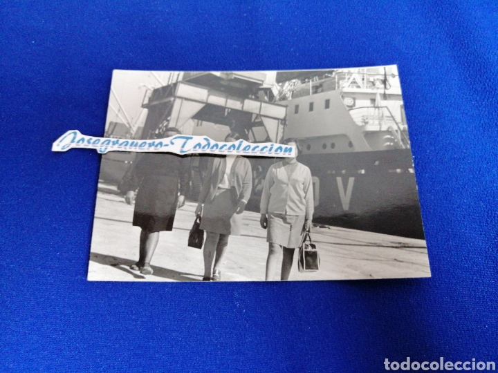Fotografia antiga: PUERTO CON MODELOS FOTOGRAFIA ANTIGUA