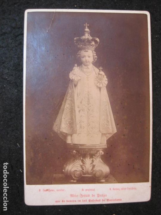 Antique Photography: NI&Ntilde;O JESUS DE PRAGA-SALESAS DE BARCELONA-FOTOGRAFIA ALBUMINA ANTIGUA-VER FOTOS-(K-6478)