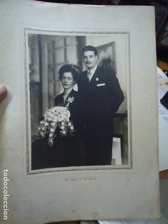 Fotograf&iacute;a antigua: 1952 CORU&Ntilde;A FOTOGRAF&Iacute;A DE GRAN TAMA&Ntilde;O 37 X 27 cm. FOTO BLANCO CON DEDICATORIA EN LA TRASERA + GRANDE