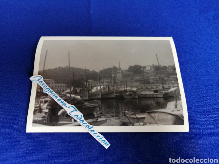 Fotografia antiga: BARCOS EN PUERTO FOTOGRAFIA ANTIGUA