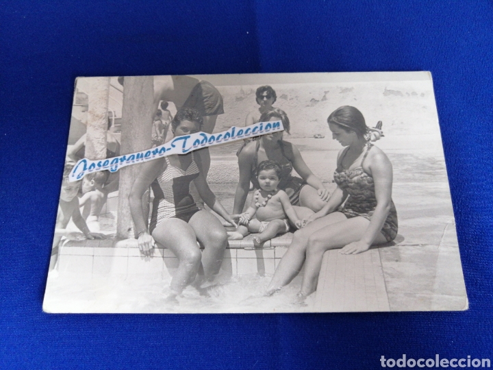 Fotografia antica: BA&Ntilde;ISTAS EN LA PISCINA MODELOS FOTOGRAFIA ANTIGUA CON SELLO FOT&Oacute;GRAFO