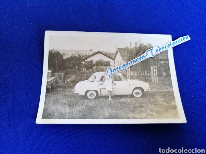 Alte Fotografie: COCHE ANTIGUO CON MODELO FOTOGRAFIA ANTIGUA