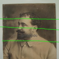 Fotografía antigua: VICENTE BLASCO IBAÑEZ. RETRATO DE JUVENTUD. AÑO 1900. GRAN FOTOGRAFÍA.. Lote 340797188