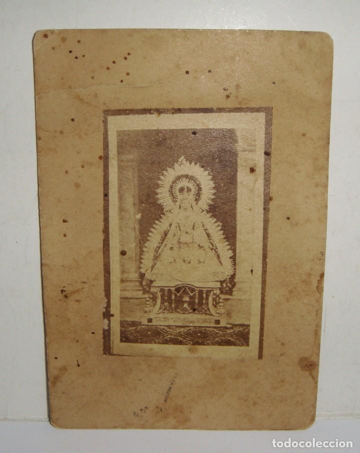 Fotografia antica: Fotograf&iacute;a de alb&uacute;mina. Virgen.