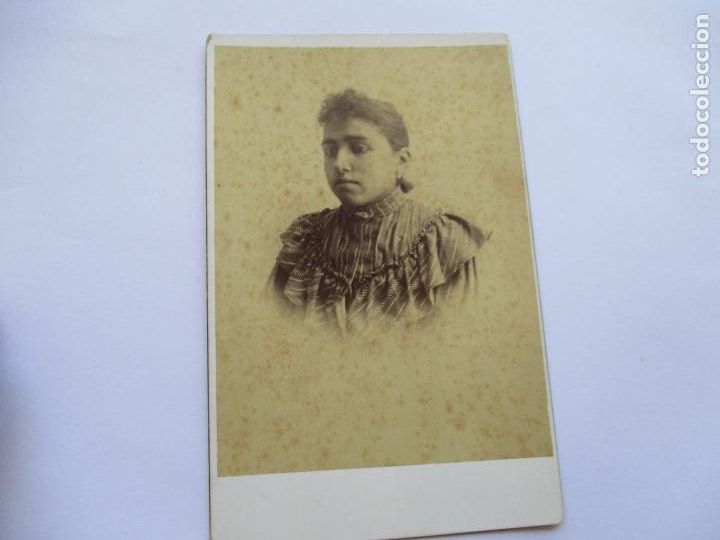 Fotografia antiga: ANTIGUA FOTOGRAF&Iacute;A: SE&Ntilde;ORITA-S/F., NI OTROS DATOS- 16.5 X 10.5 CM.