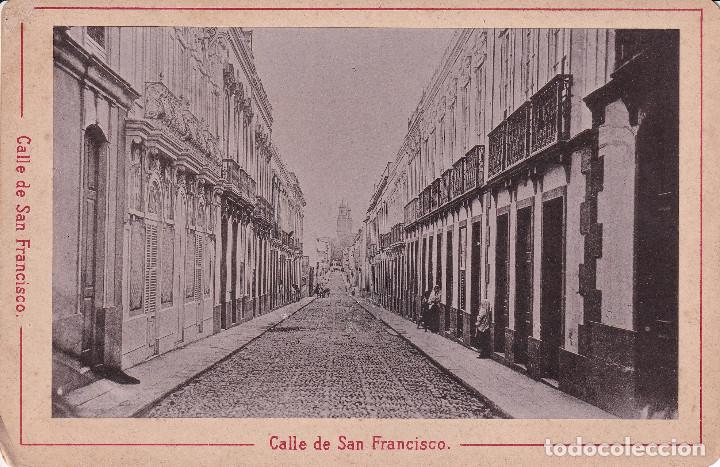 Fotograf&iacute;a antigua: LAS PALMAS DE GRAN CANARIA - CALLE DE SAN FRANCISCO - FOTOGRAFIA DE EPOCA