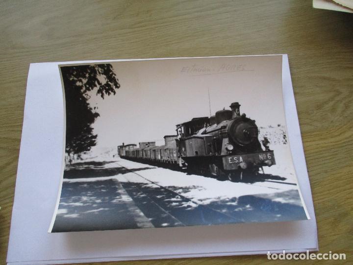 Fotografia antica: FOTOGRAF&Iacute;A DE: ESTACI&Oacute;N DE AGRES (ESCRITO A L&Aacute;PIZ )-17.5X24CM.-S/F. NI OTROS DATOS