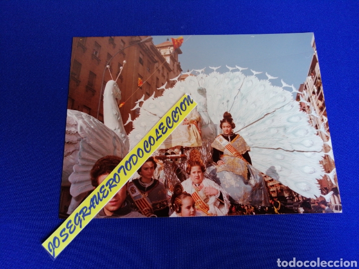 Fotografia antica: FALLAS CABALGATA CON FALLERAS FOTOGRAF&Iacute;A