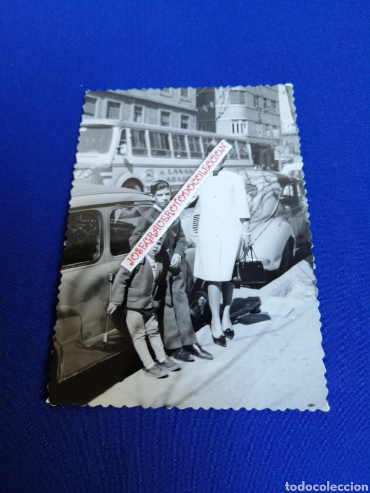 Photographie ancienne: AUTOB&Uacute;S LANAS ARAGON FOTOGRAF&Iacute;A CON MODELOS