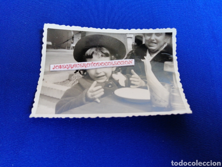 Fotografia antica: NI&Ntilde;A CON SOMBRERO FOTOGRAF&Iacute;A ANTIGUA