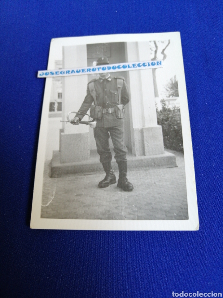 Fotografia antiga: MILITAR EN GARITA CON CORNETA FOTOGRAF&Iacute;A ANTIGUA