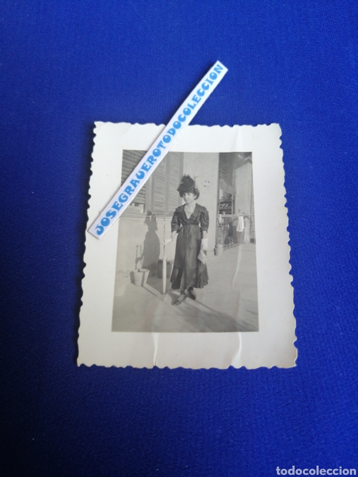 Fotografia antiga: NI&Ntilde;A MODELO CON SOMBRERO Y PARAGUAS MARY POPPINS FOTOGRAF&Iacute;A ANTIGUA