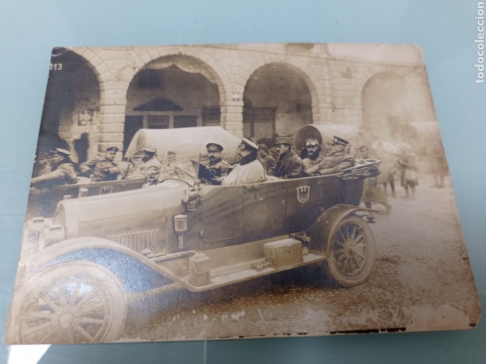Antique Photography: Visita de agregados militares neutrales en el frente germano-italiano de Piave.