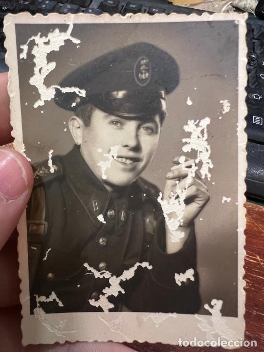 Alte Fotografie: ANTIGUA FOTO MILITAR - MEDIDA 9X6 CM