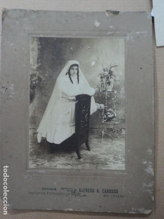 Fotografia antiga: fotograf&iacute;a de Estudio a&ntilde;o 1905- Estudio artistico Alfredo H. Carusso - Rio Cuarto