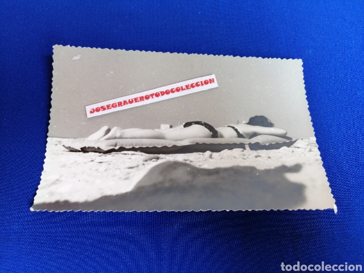 Fotograf&iacute;a antigua: BA&Ntilde;ISTA EN BA&Ntilde;ADOR CUBELLAS VILANOVA Y GELTRU A&Ntilde;O 1962 FOTOGRAF&Iacute;A ANTIGUA