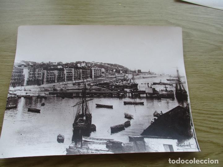 Fotograf&iacute;a antigua: ANTIGUA FOTOGRAF&Iacute;A (COPIA)DE: PUERTO, -S/F- A. ZUBIETA-17.5X23.5 CM.-