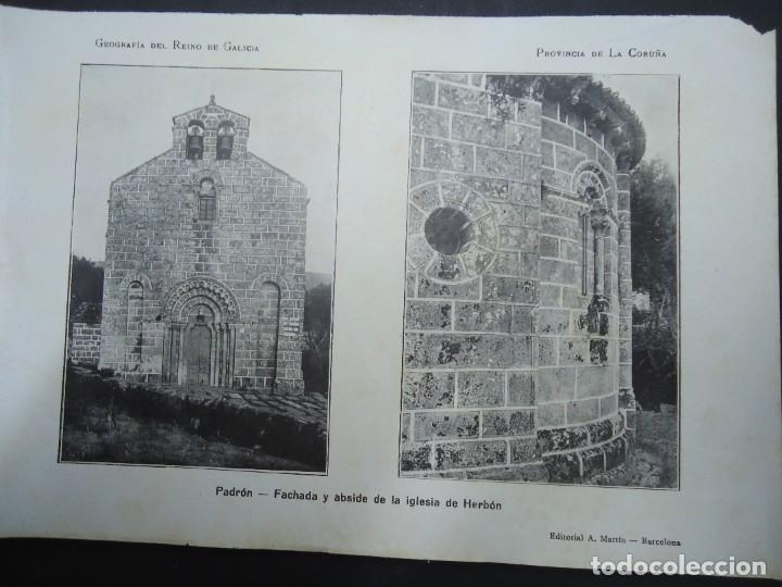 Fotograf&iacute;a antigua: DOCUMENTO FOTOGR&Aacute;FICO DE PADR&Oacute;N FACHADA Y ABSIDE DE LA IGLESIA DE HERB&Oacute;N 1900 GEOGRAFIA GALICIA