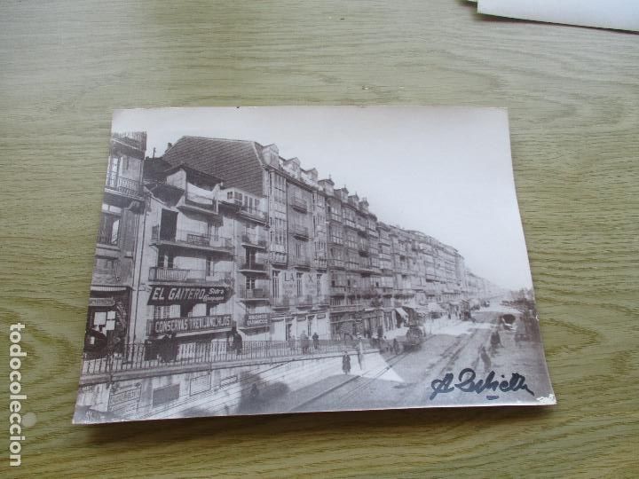 Fotograf&iacute;a antigua: ANTIGUA FOTOGRAF&Iacute;A (COPIA)DE: CALLE, COCHES, BARCOS, -S/F- A. ZUBIETA-17.5X23.5 CM.-