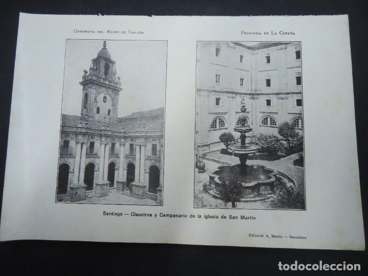 Fotograf&iacute;a antigua: DOCUMENTO FOTOGR&Aacute;FICO SANTIAGO CLAUSTROS Y CAMPANARIO DE LA IGLESIA DE SAN MART&Iacute;N 1900 GEOGRAFIA