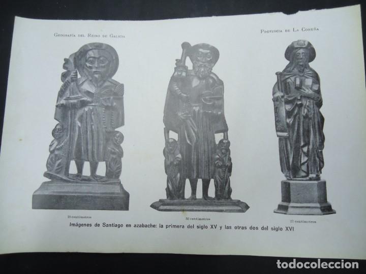 Fotograf&iacute;a antigua: DOCUMENTO FOTOGR&Aacute;FICO IM&Aacute;GENES DE SANTIAGO EN AZABACHE LA PRIMERA DEL SIGLO XV Y LAS OTRAS DOS SIGLO