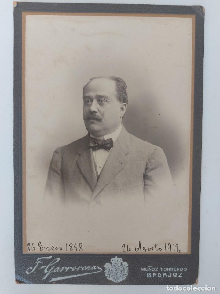 Fotografia antiga: ANTIGUA Y PRECIOSA FOTOGRAFIA DE FERNANDO GARRORENA - 1898 1912 - BADAJOZ - LA FOTO MIDE 13,5 x 9,5