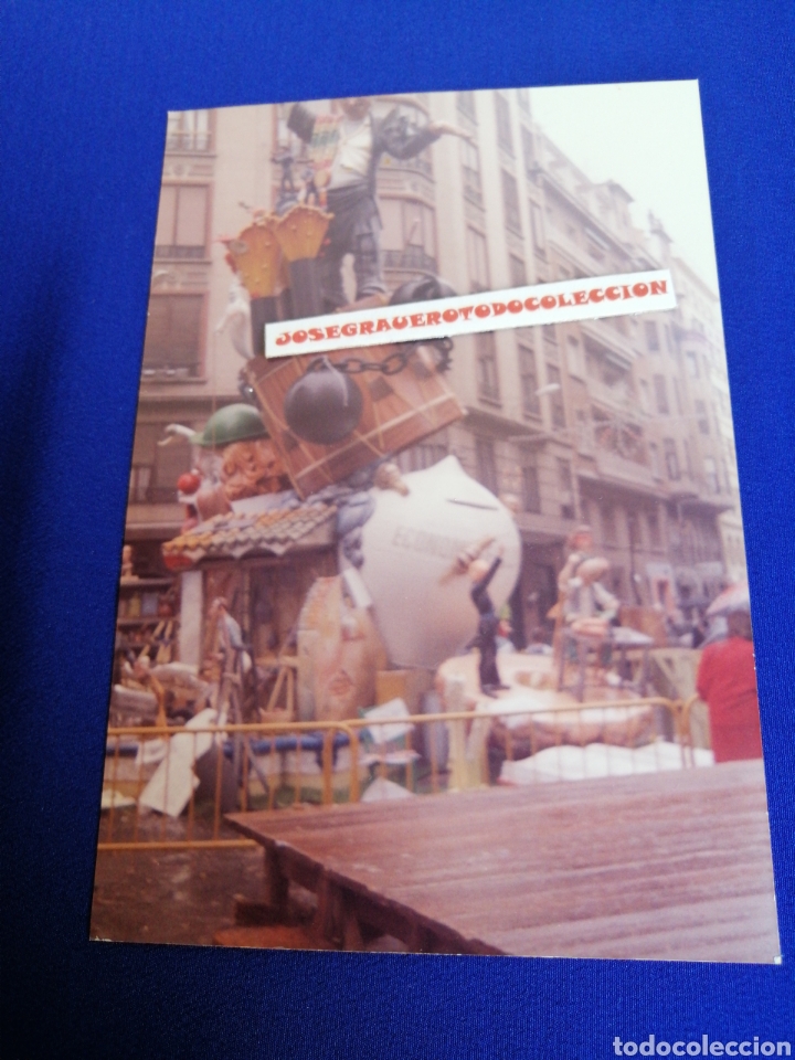 Fotograf&iacute;a antigua: FALLA GRABADOR ESTEVE - CIRILO AMOROS A&Ntilde;O 1989