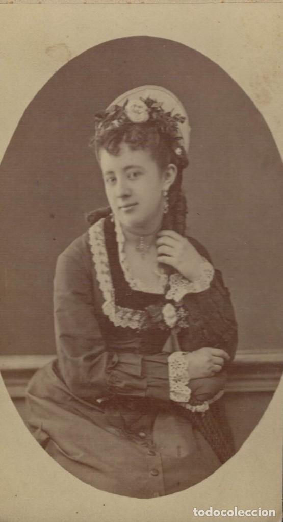 Antique Photography: Retrato Oval Se&ntilde;ora Dama Mujer. Dedicado a su hija